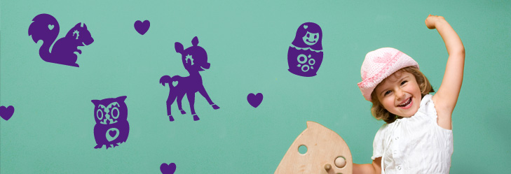 Børne wallsticker designs